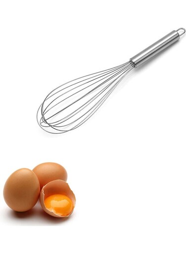 Manual Egg Beater Silver 12inch