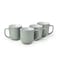 Art Stoneware IVY 4PCS Mug Set   420 ML Green Coffee Mug Set   Durable Coffee Cup Set for Home &amp; Office   Cups for Cappuccino, Latte, Tea &amp; Cocoa Restaurant Coffee Mugs