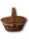 Silk Route picnic basket with lid, handle and durable woven construction with washable lining