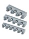 Wall Mounted Storage Rack Set Grey 26x8.5x6.2cm