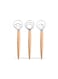 Danish Dough Whisk Set &acirc;&euro;&ldquo; Stainless Steel Bread Mixer with Wooden Handle for Baking Bread, Pastry and Cake