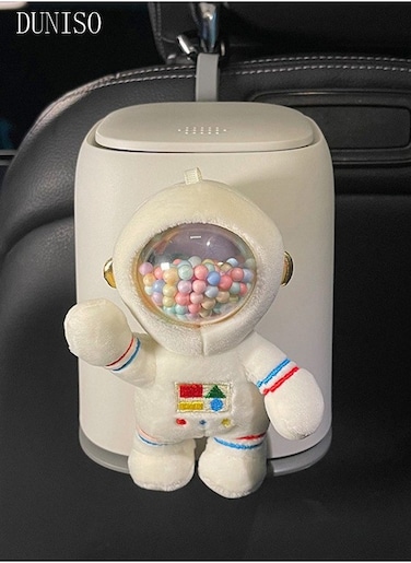 Mini Hanging Car Trash Can with Lid Small Car Trash Bin Car Accessories for Interior Cute Leakproof Separable Car Garbage Bin for Car Home Office