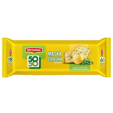 Britannia 50-50 Maska Chaska Crackers Biscuits, 62g