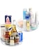 U-HOOME Lazy Susan, U-HOOME Turnable Cabinet Organizer Clear Plastic Spinning Kitchen Spices Storage Organizer for Cabinet, Pantry, Fridge, Countertops (1 Tier-2pcs)