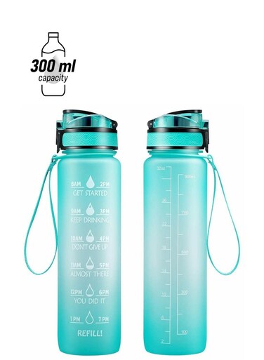 ater Bottle with Motivational Time Marker to Ensure You Drink Enough Water Daily for Fitness Gym and Outdoor Sports With water bottle brush