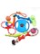 GMWARDDF 10PCS Colorful Cotton Rope Dog Toys Set,Safe Chew Toys for Dog Cat， Fun Ball, Doll Carrot Patterns for Teeth Training
