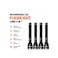 Rechargeable LED Flashlight 4 Pack, Aluminium Alloy Torch, 360LM, 6000mAh Battery, USB Rechargeable