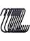 ChicAbode 30 Pcs S Type Metal Hooks, Heavy Duty S Hooks Black, Sturdy and Durable, Smooth Polished, Heavy Duty, Good for Hanging Pots, Pots, Plant Bags, Towels, Hangers, Kitchenware, etc, Matte Black