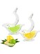 2PCS Manual Lemon Squeezer, Bird Juicer Ergonomic Design, Acrylic Transparent Fruit Portable Hand Lime for Orange Citrus Kitchen Gadget