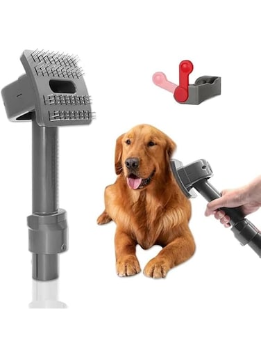 MAKINGTEC Pet Dog Grooming Brush for Dyson V11 V10 V8 V7, Groom Tool Attachments with switch lock Compatible Vacuum Cleaners for Dog and Cat
