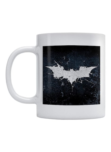 Batman Logo Printed Mug White/Black 350ml