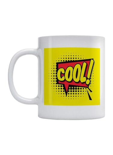 Cool Printed Mug Yellow/White/Red