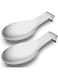 DELFINO 4 Pcs Spoon Rests for Kitchen Ceramics Resting Cooking Spoons, Single Holder for Stove Top, Kitchen Utensil Accessory Large size