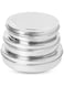 KSJONE Stainless Steel Chocolate Flat Slim and Sleek Canisters/Puri Dabba/Storage Containers Set of 3 Pcs Big Set (0.600, 0.800, 1.1 Liters)