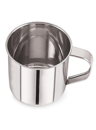 1000ml Silver Stainless Steel Multipurpose Mug for Everyday Home and Kitchen Use, Unbreakable Metal Drinking Cup Ideal for Hot Coffee, Iced Tea, Milk, and Cold Water
