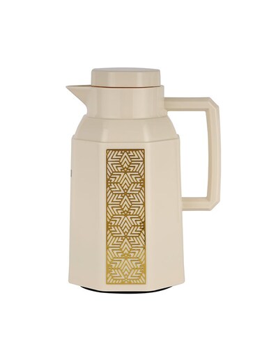 1.0 L (33.5 oz) Vacuum Flask- RF12137/ with Pink Glass Inner and PP Outer Body/ Keeps Your Drinks Hot or Cold, Asbestos-Free and Hygienic/ Leak-Proof and Portable Design Multicolor 1.0 L (33.5Liters