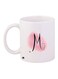 Letter Printed Coffee Mug White/Pink/Black