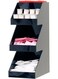 Acrylic 3-Tier Coffee / Tea Condiment Organizer, Black