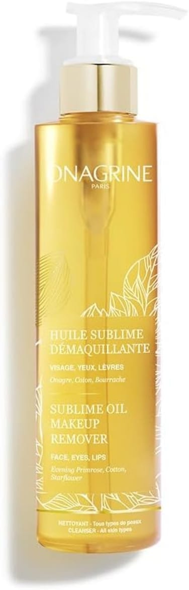مزيل مكياج سبلايم اويل من اوناجرين، 200 مل، منظف مرطب مضاد للشيخوخة للوجه والعينين والشفاه، زيت حليبي ناعم لجميع انواع البشرة