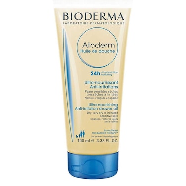 زيت الاستحمام بيوديرما أتوديرم المضاد للتهيج للبشرة الجافة والحساسة 100 مل