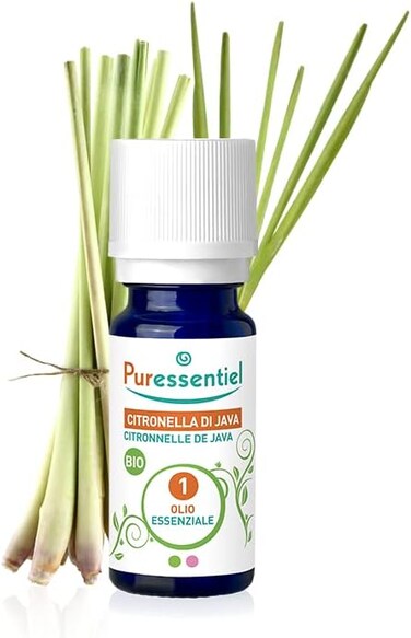 Puressentiel Essential Oils For Diffusion, Infused With Citronella Blend, Enriched With Essential Oils Java Citronella, Lemon Eucalyptus, Ligandin Grosso And Lemongrass, 100% Natural Formula, 30ml