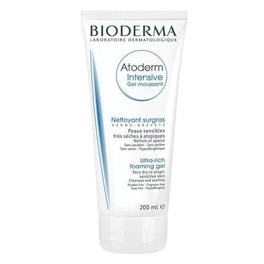 Bioderma Atoderm Intensive Gel Moussant, Foaming Gel Cleanser For Dry Skin &amp; Atopic Sensitive Skin 200ml