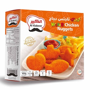 Al Kabeer Krazee Chicken Nuggets, 400g