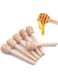 Excefore 6 Pack Mini Wooden Honey Dipper Sticks Mini Wood Honey Dipper Sticks, Individually Wrapped, Server for Honey Jar Dispense Drizzle Honey Wedding Party Favors