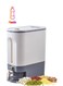Large Dry Food Dispenser Sealed Insectproof Moistureproof Cereal Dispenser with Measuring Cup Plastic Rice Dispenser