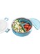 MIRA Stainless Steel Round Lunch Container with Bonus Bento Box Insert - BPA Free, Reusable Lunch Box, 5 Cups, Frost