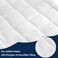 Infini Homes White Mattress Topper   1000GSM Microfiber Filling   Size 150x200 cm   Experience Luxurious Comfort and Support