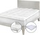 Infini Homes White Mattress Topper   1000GSM Microfiber Filling   Size 150x200 cm   Experience Luxurious Comfort and Support