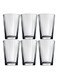 6-Piece Linea Tumbler Set Clear 6x 205ml