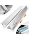 YJing&amp;Z Stainless Steel Stove Gap Cover (2 Pack), Stove Gap Filler, Heat Resistant Guard, Adjustable Length 35cm to 70cm, Easy to Clean, Fits Between Stove and Counter