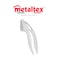 Metaltex Garlic Press &ndash; White Epoxy Coated, Durable &amp; Dishwasher Safe