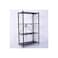 Heavy-Duty 4-Tier Metal Storage Rack with Wheels &ndash; Foldable Shelving Unit, Size 127&times;72&times;34 cm