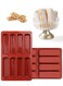 PCS Rectangle Silicone Granola Bar Moulds, 8 Cavity Non Stick High Temperature Resistant Baking Mold Energy Bar Maker for Chocolate Bread Biscuit Brownie Pudding Soap