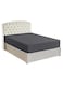 COLLECTION Stripe DARK GREY Super King Fitted Sheet 200x200 cm with 2 Pillow Cases