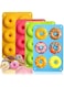 BetterJonny 4 Pcs Silicone Donut Pan Molds, 6 Cavity Food Grade Non-Stick Baking Tray Maker Pan for Perfect Shaped Doughnuts Cake Biscuit