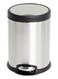 Stainless Steel Step Trash Bin   5L Round Wastebasket with Soft-Close Lid   Durable Recycle Bin with Cantilever Foot Pedal   Compact &amp; Stylish for Home, Office, Bathroom &amp; Kitchen Use
