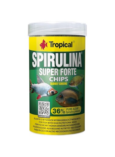 TROPICAL SUPER SPIRULINA FORTE CHIPS 250ML/130G