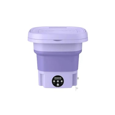 Portable Mini Washing Machine, Foldable Design, Powerful Cleaning, Compact for Home