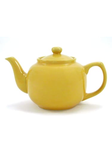 American Chateau Yellow Classic 6 Cup Ceramic Teapot