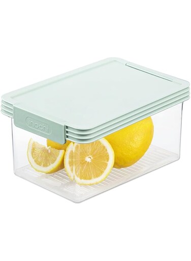 Inochi Tritan Hokkaido Food Container 1000ml   PP Safe  Store and Preserve Food, Pack Lunch, Kitchen Organizer Freezer, Microwave &amp; Dishwasher Safe Reusable Food Storage -Light Blue