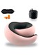 Travel Pillows for Airplanes, 2026 New Travel Pillow Ergonomic Neck Cushion, Airplane Memory Foam Travel Pillow with Ear Plugs Eye Mask Carry Bag for Airplanes Offices and Cars