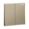 Legrand Galion 2-Gang 1-Way Switch, 16A 250V, Champagne Finish &ndash; 282402C2