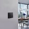 Legrand Mallia Senses 1 gang 2-way switch, 16A 250V, Screw-Type Terminal, Matt Black-281001MB