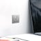 Legrand Mallia Senses Single Pole 13A Switched Socket Outlet with Earth Connection, British Standard, Dark Silver &ndash; 281111DS