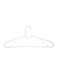 Plastic Hanger 30 Pcs Set, Non-Slip Clothes Hangers for Wardrobe, Closet Storage &amp; Space-Saving Organization(White) (Pack Of 30)