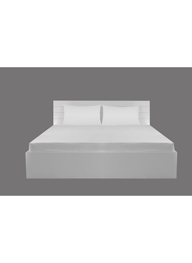 Linen Queen Size 100% Cotton 250Tc Box Sateen Fitted Sheet Cotton Blend White